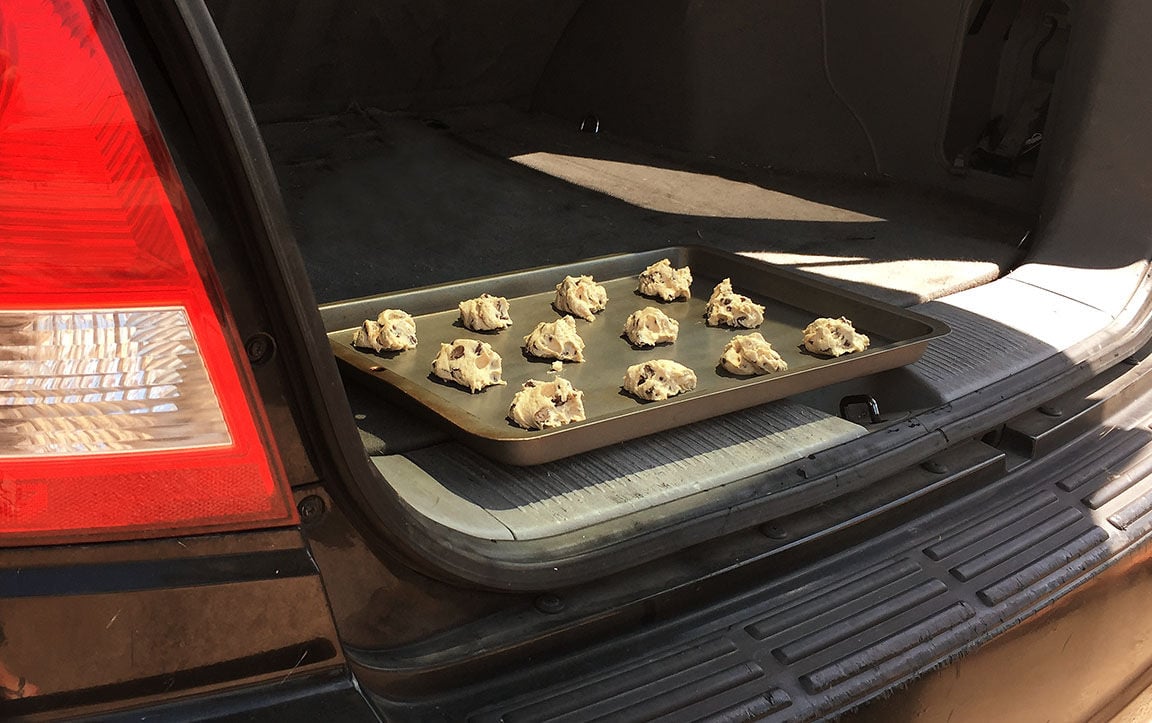 Cookies in the car