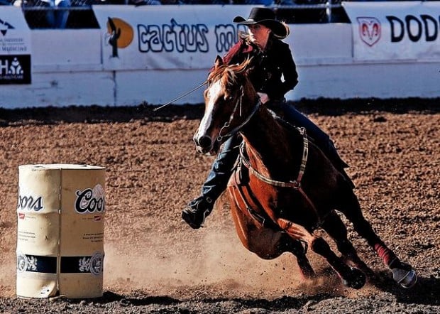 Broken bones and all, he keeps riding  