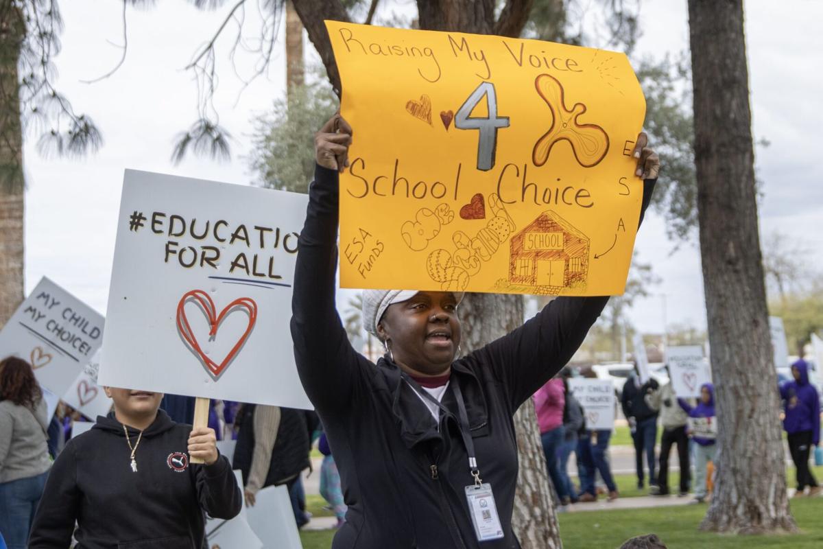 Parents, children march to support school  voucher program