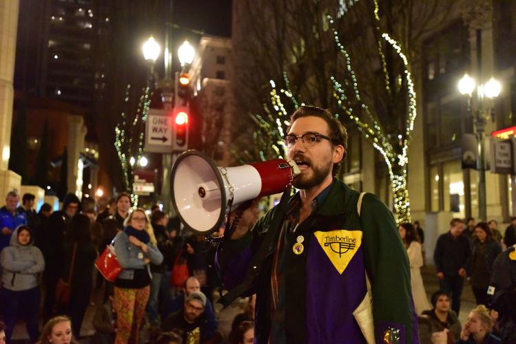 2016 election night protest