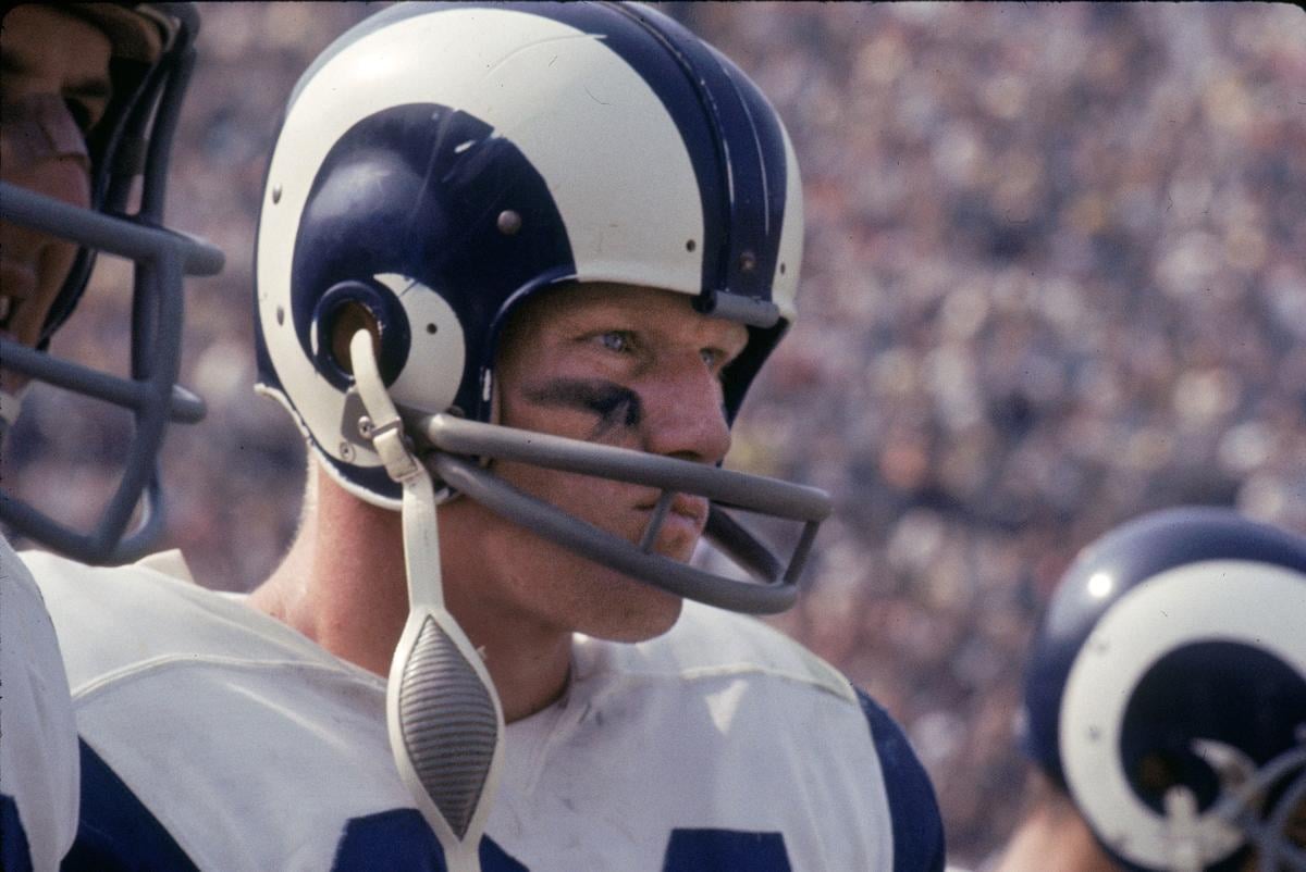 old rams helmet