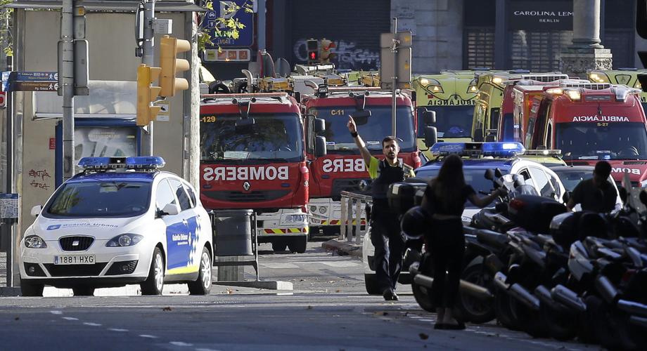 Spain Barcelona Pedestrians Hit
