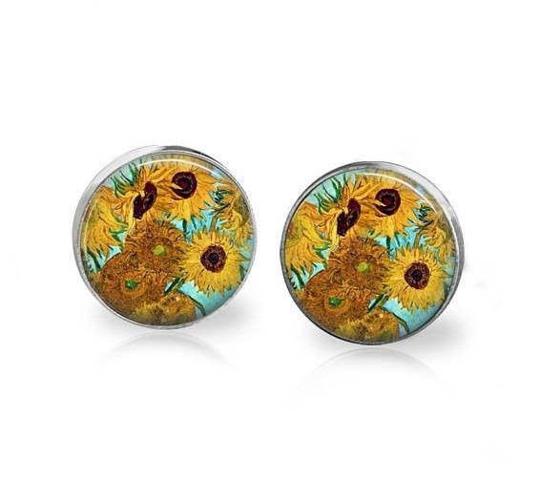 Vincent van Gogh Sunflower earrings