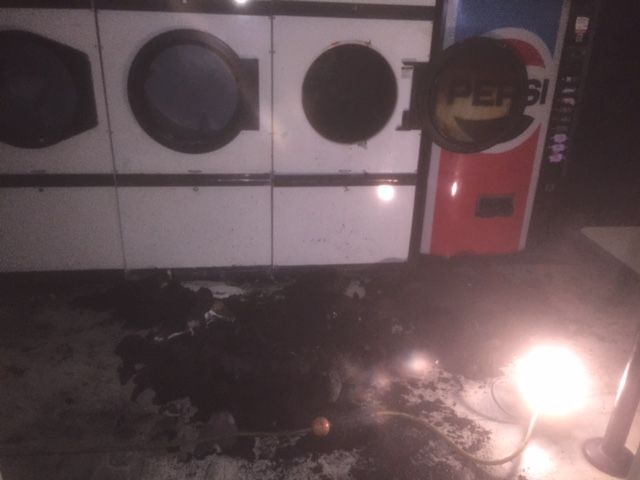 Laundromat fire