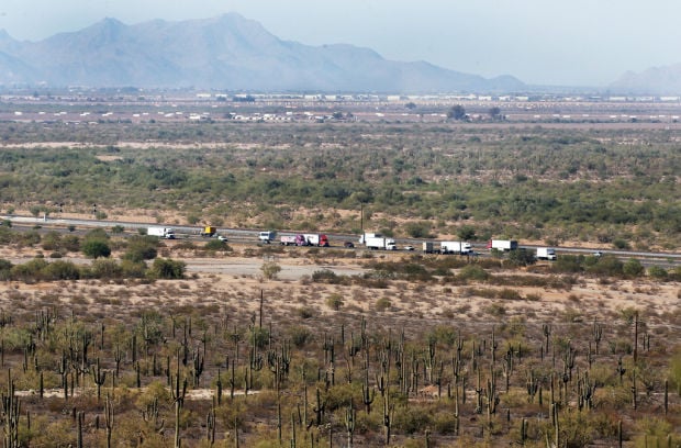 Interstate 10 dust storms near Picacho