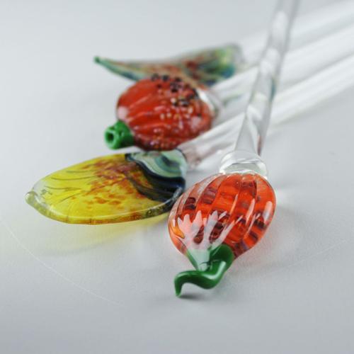 Fall Leaf Stirrers Sonoran glass