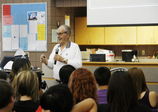 Holocaust survivor gives talk