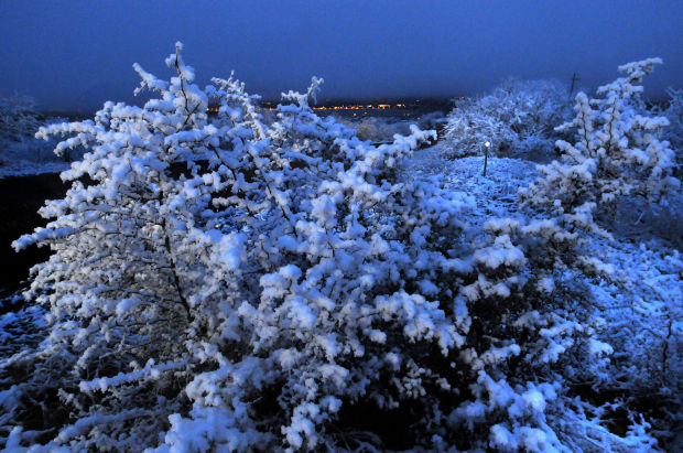 Snow falls in Nogales area