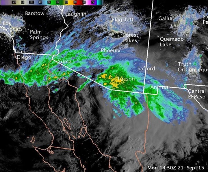 Tucson weather: Heavy showers this afternoon