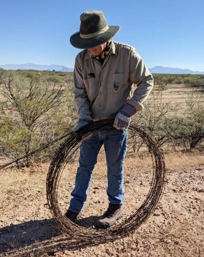 Barbed wire fence removal, 2021-22