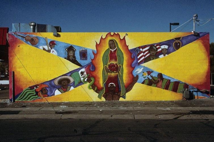 A gallery of Guadalupe murals