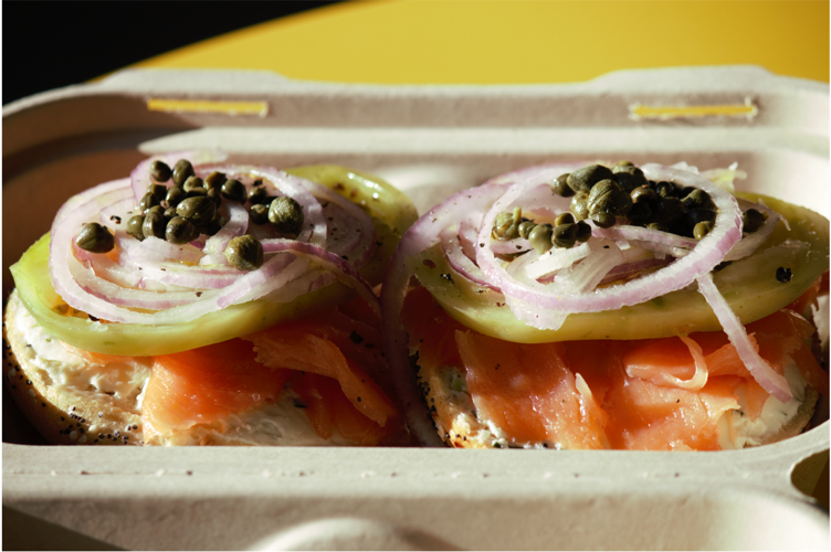 Bubbe's Bagels with lox for 2nd location