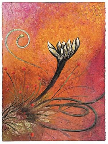 Artist makes the desert burst with color, energy  