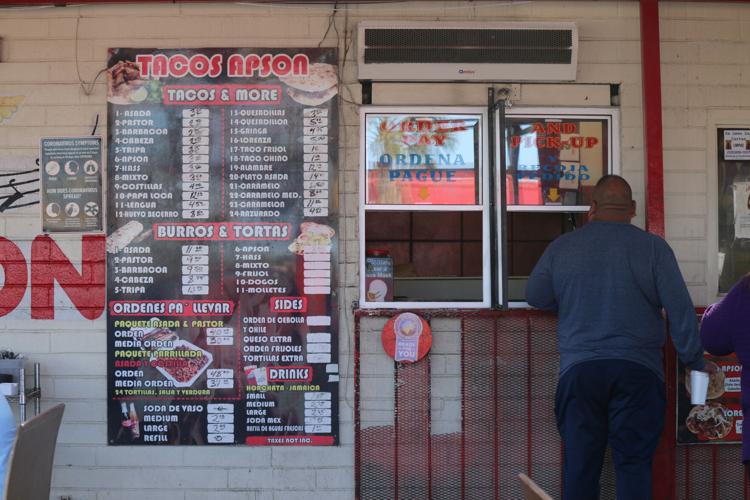 Menu at Tacos Apson take 2