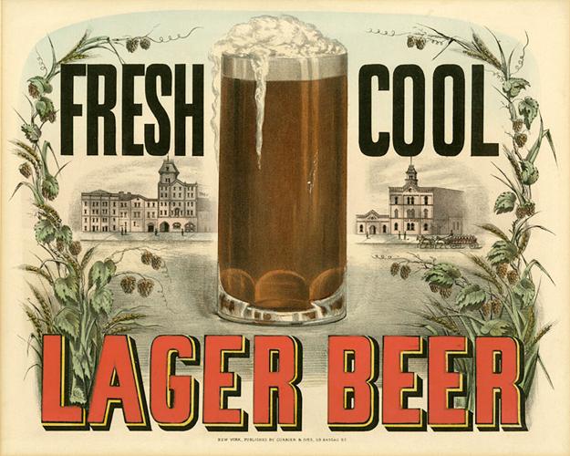 Fresh cool lager beer
