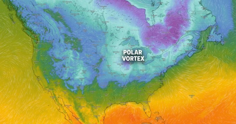 A polar vortex is expected to cause extremely cold temperatures to U.S. through mid-December.