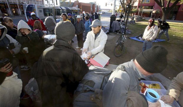 Downtown homeless camp