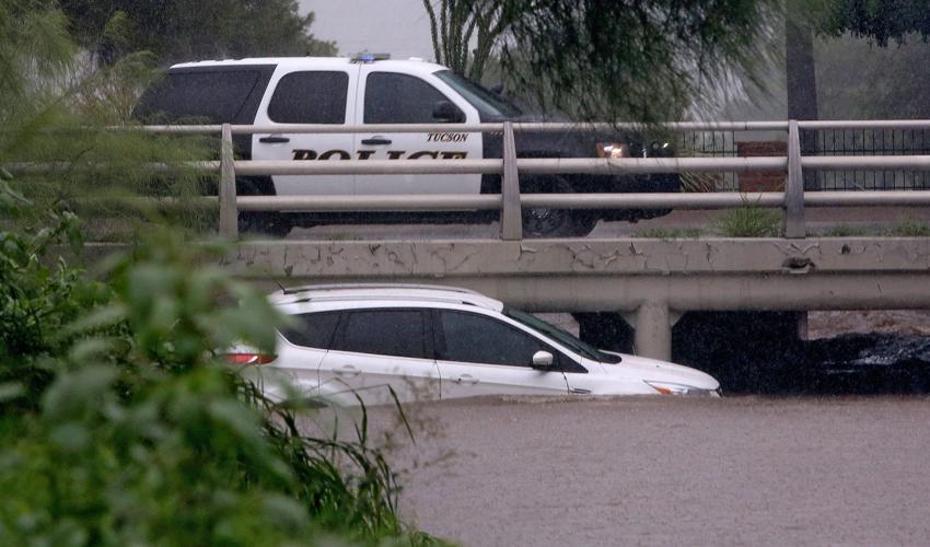 Sharon Bronson rescued from wash