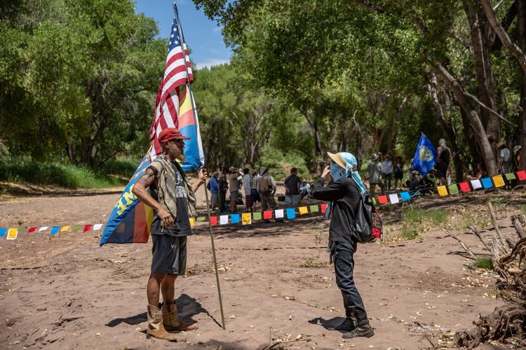 Border Wall, San Pedro River, Protest