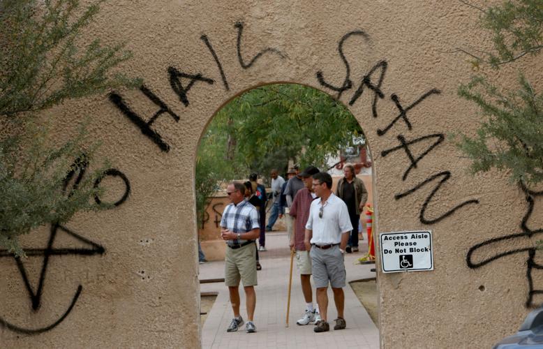 Graffiti attack at San Xavier Mission