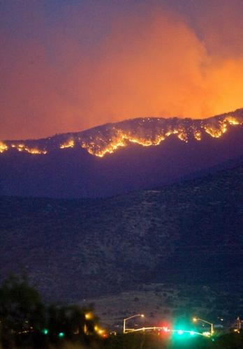 Monument Fire rages on