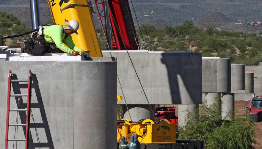 Sunset bridge construction