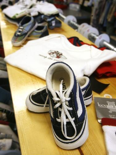 Kids' clothes upscale, not overpriced  