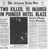 Photos of the 1970 Pioneer Hotel fire in downtown Tucson
