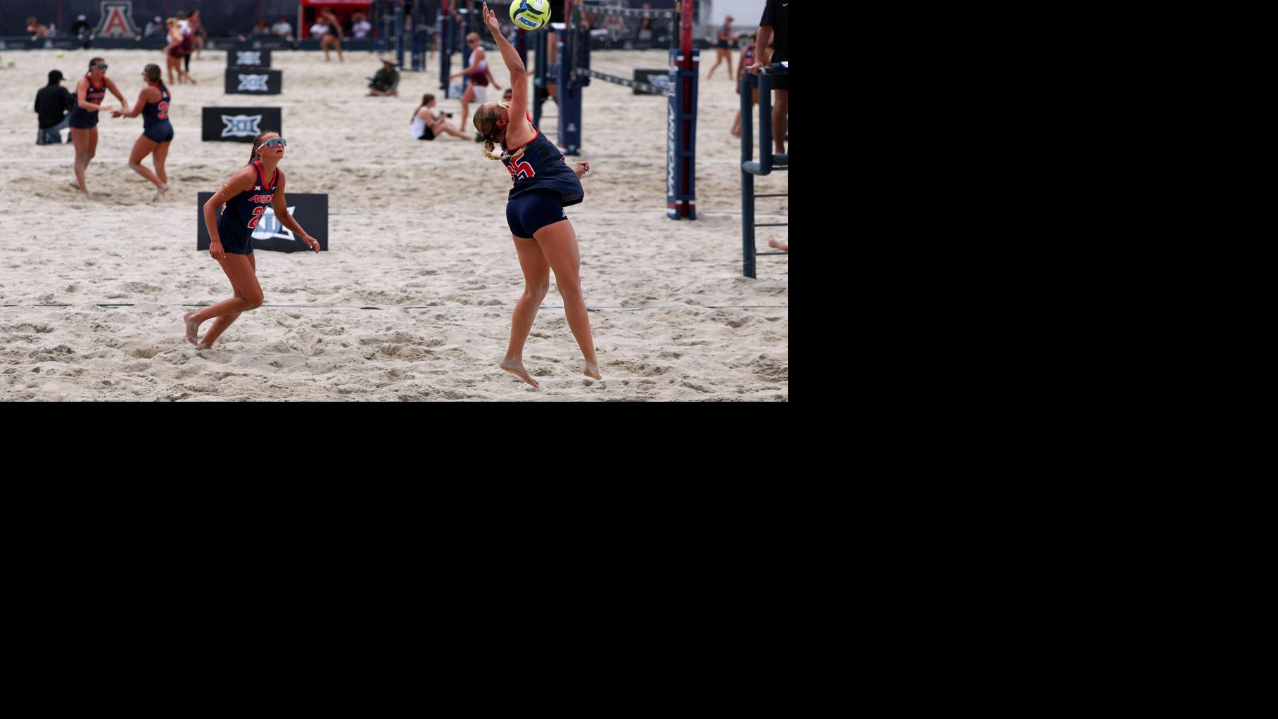 Photos: Arizona suffers on day one of the Big 12 Championship tournament, beach volleyball
