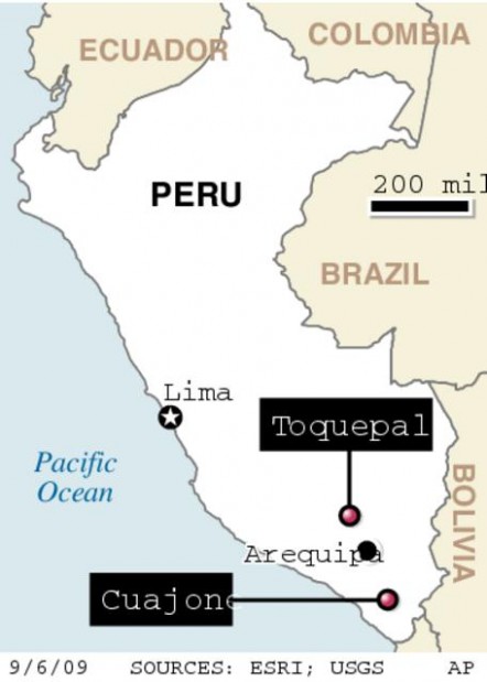 2 copper mines in Peru spurring Grupo Mexico  