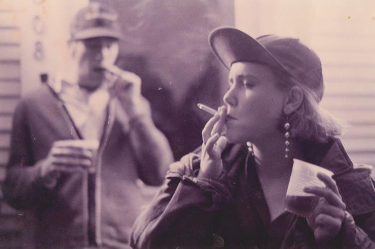 Sarah Hepola at a college party