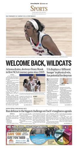 First round: Arizona 79, Stony Brook 44