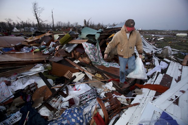 27 die as powerful storms spawn twisters from Gulf to Great Lakes    