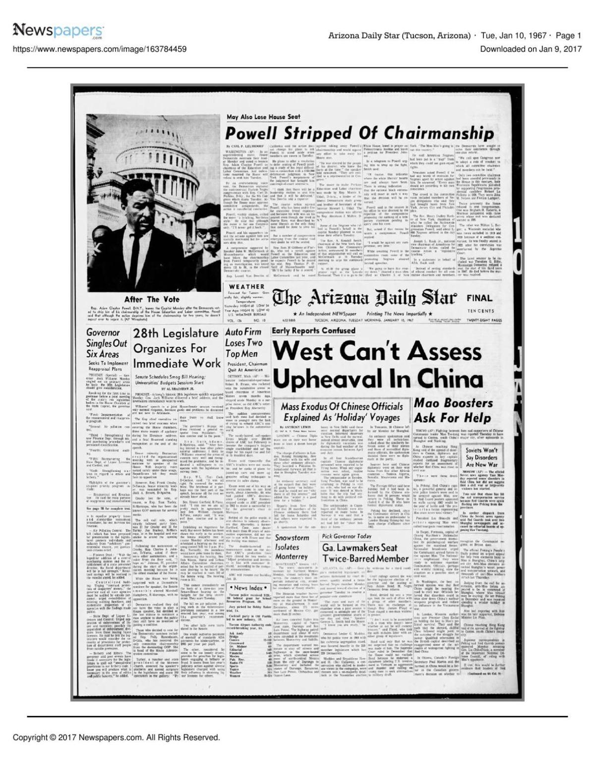 PDF: Jan. 10, 1967 front page