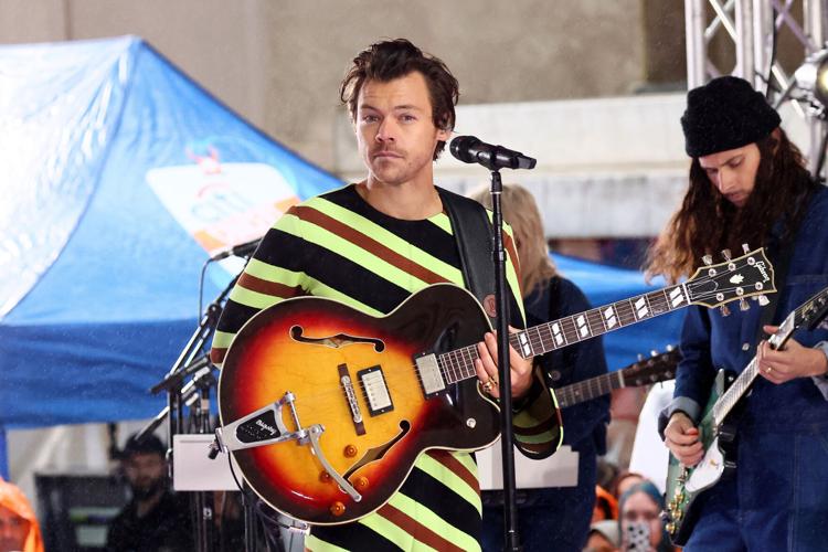 Harry Styles performs on NBC's "Today" at Rockefeller Plaza on May 19, 2022, in New York.
