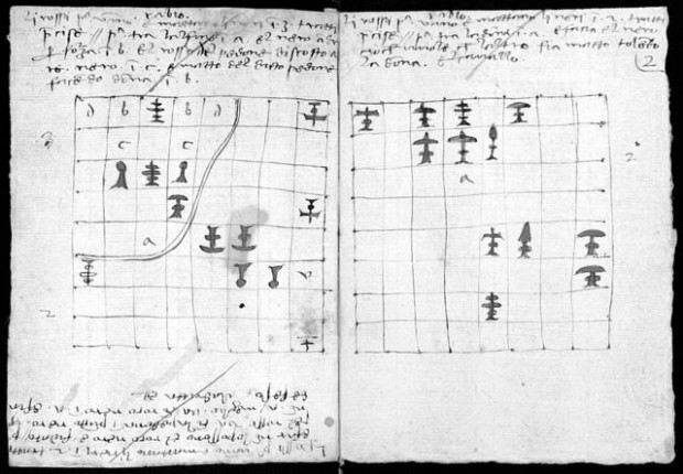 Chess drawings may be by da Vinci  