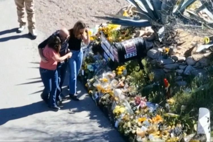 Savannah Guthrie, sister leave flowers at tribute outside mom’s Tucson home