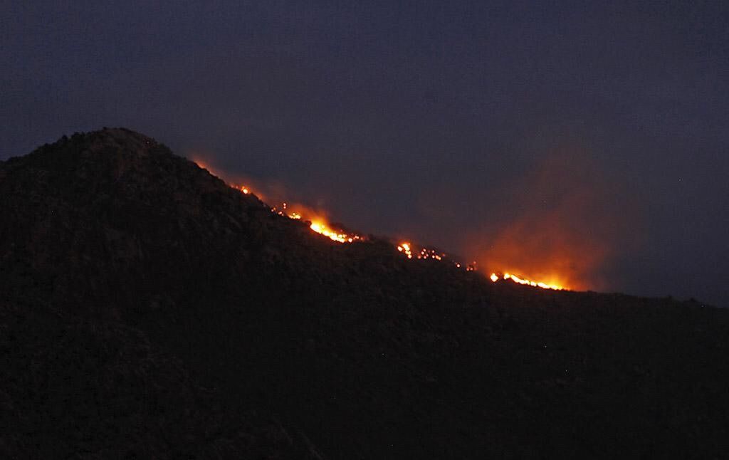 Pusch Ridge fire