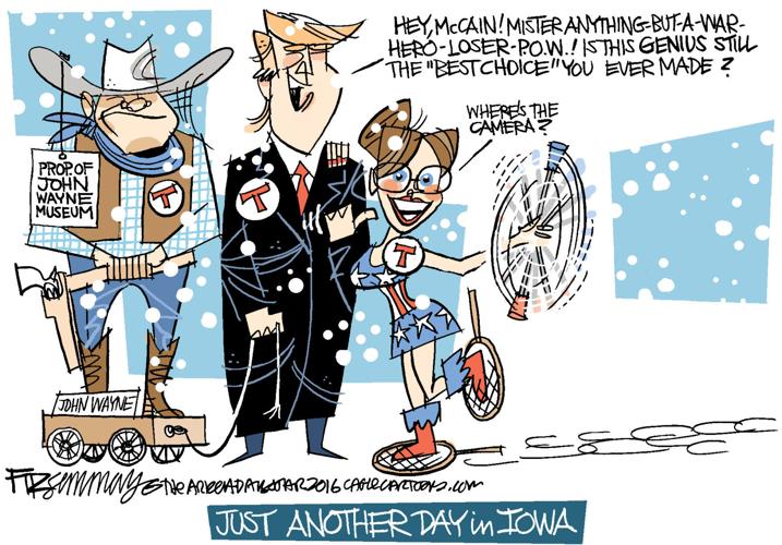 Daily Fitz Cartoon: Trump and Palin