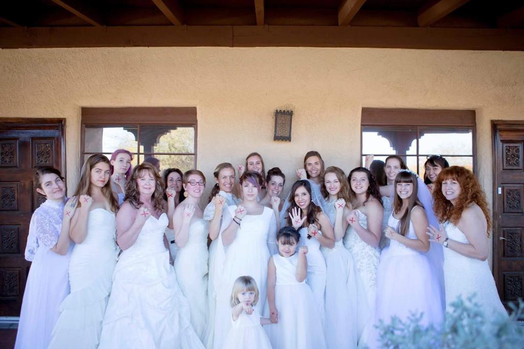 Why Were These Tucson Women Wearing Wedding Dresses And An