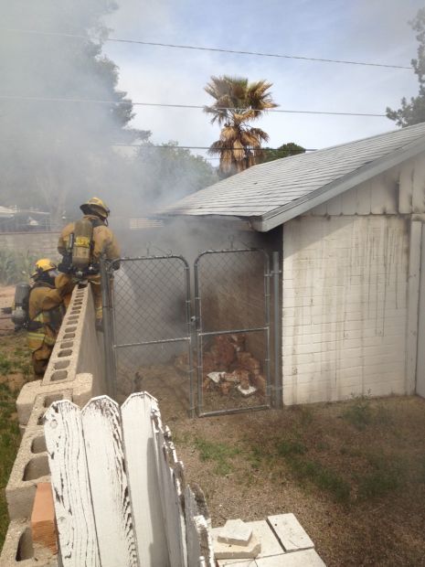 Midtown Tucson fire damages garage, Audi