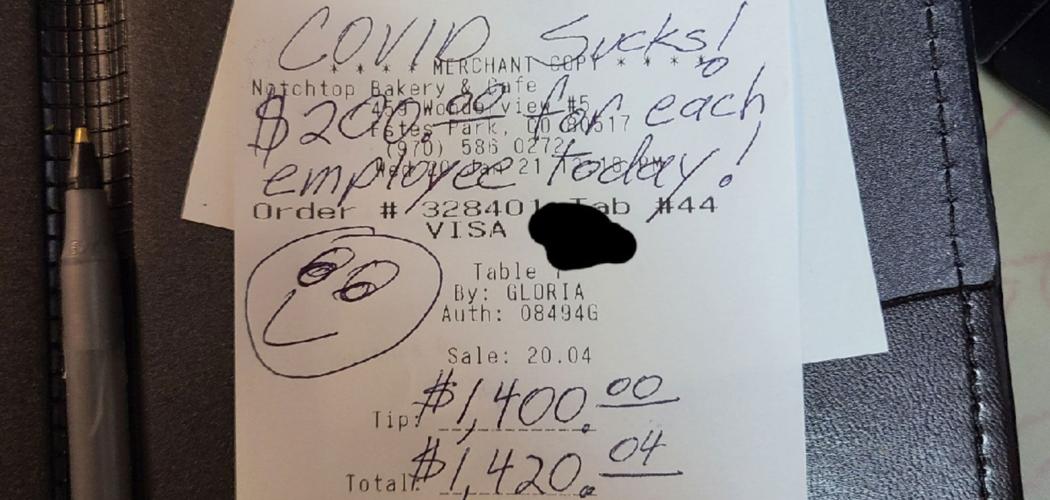 $1400 tip