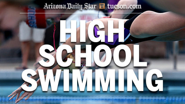 High school swimming logo — girls