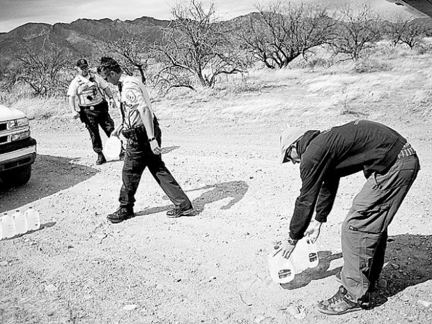 Aid volunteer cited in littering  