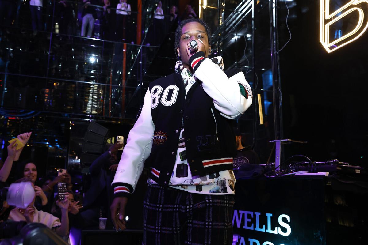 ASAP Rocky performs during Bilt Rewards X Wells Fargo Launch Event at SUMMIT, at One Vanderbilt, on March 28, 2022, in New York City.