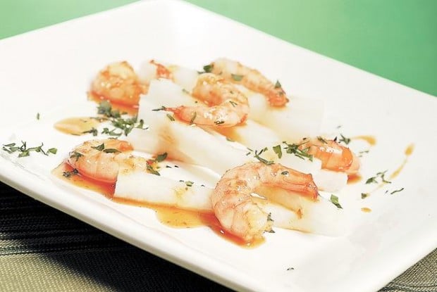 Camarones en salsa de tamarindo  