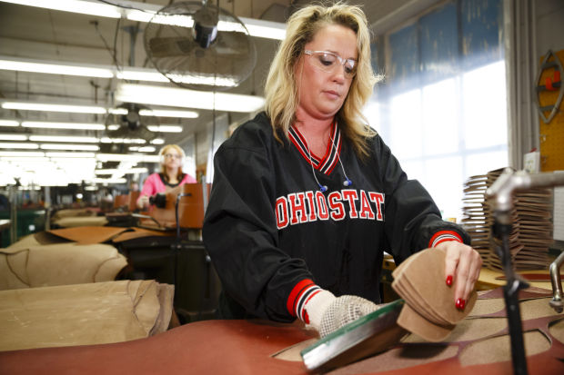 Making Super Bowl footballs