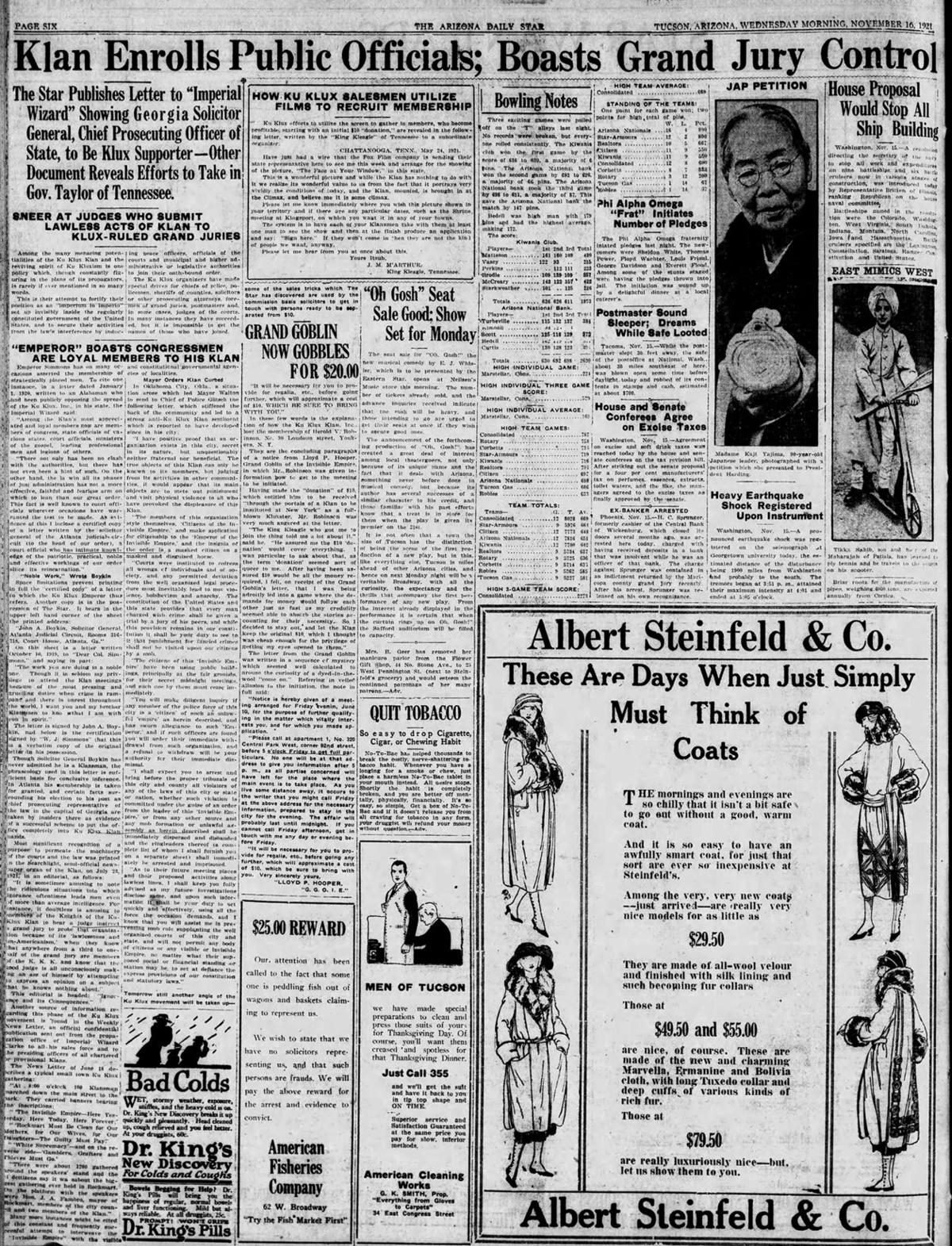 Klan enrolls public officials; boasts Grand Jury control