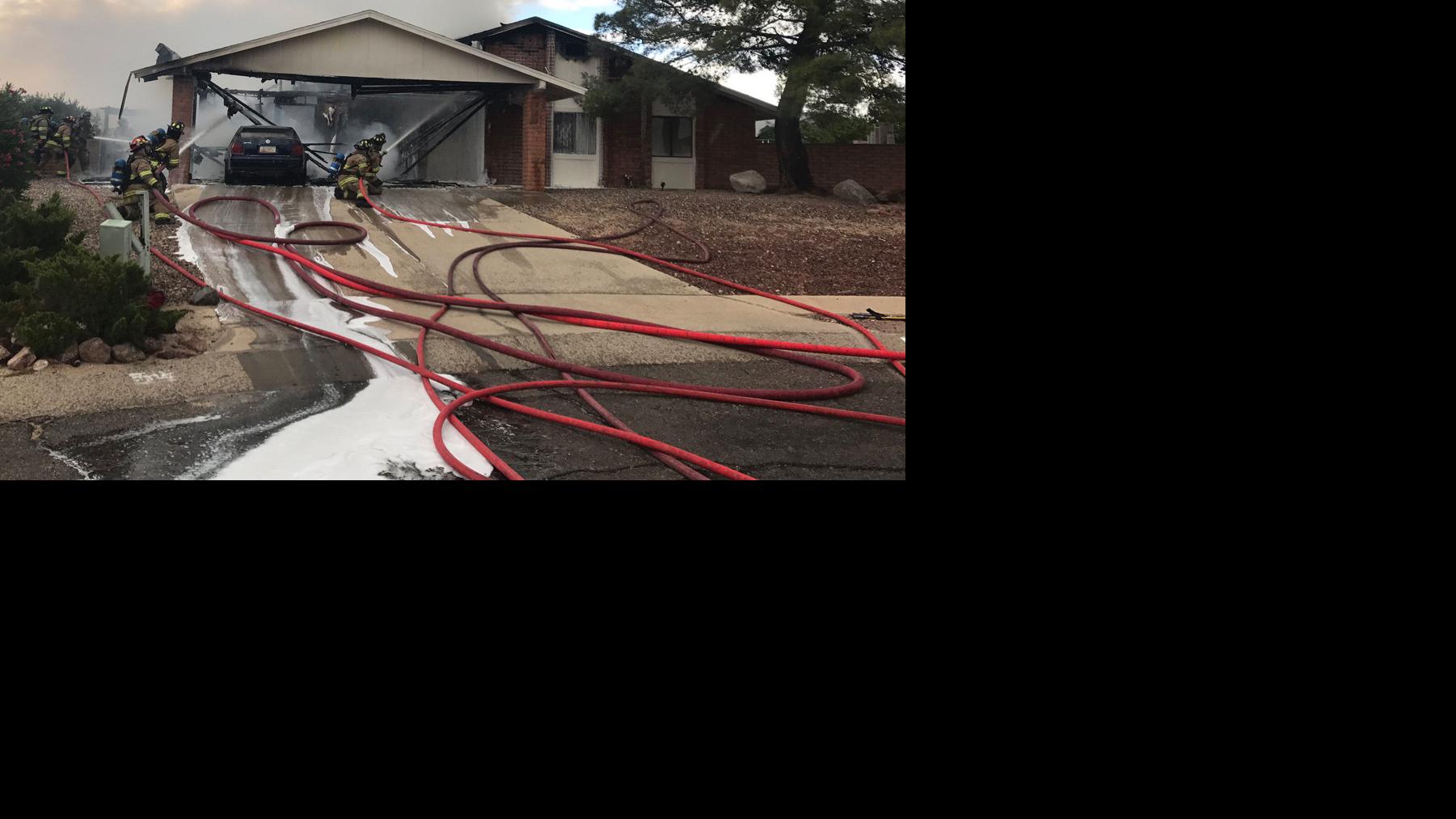 Gas leak found at scene of house fire in northwest Tucson