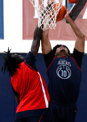 Arizona mens basketball practice